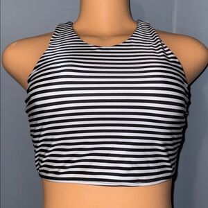 NWT American Apparel Striped Crop Top - Size S